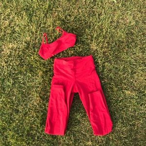 American Apparel red set